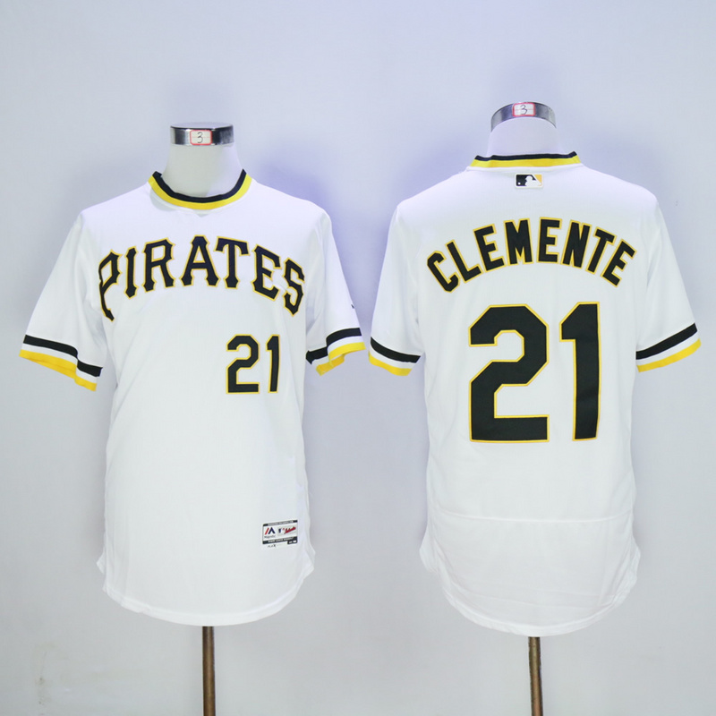 Men Pittsburgh Pirates #21 Clemente White Elite MLB Jerseys->->MLB Jersey